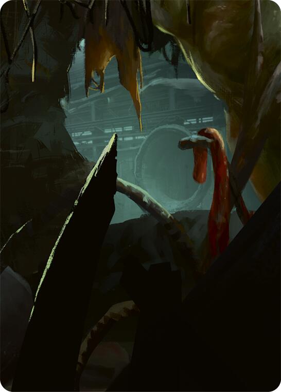 Riptide, Lurker of the Deep // Gravy Bones, Shipwrecked Looter Double Sided Art Card (Bottom Left)