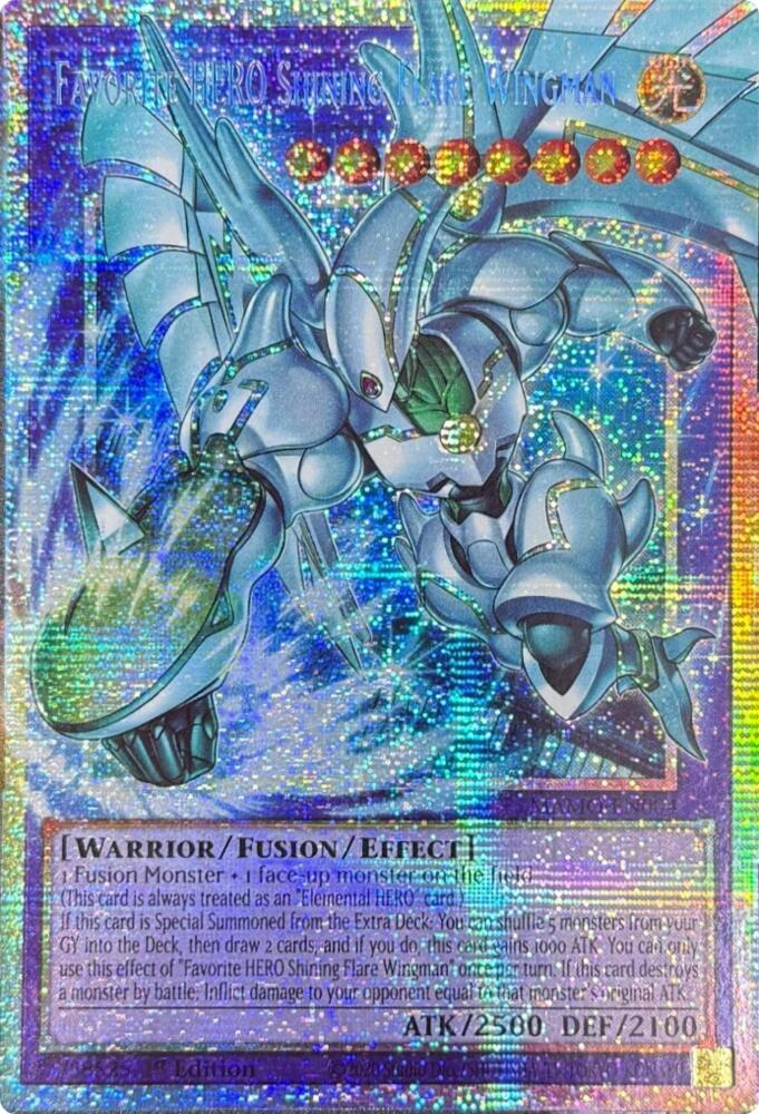 Favorite HERO Shining Flare Wingman (Starlight Rare) (Extended Art) [Magnificent Monsters]