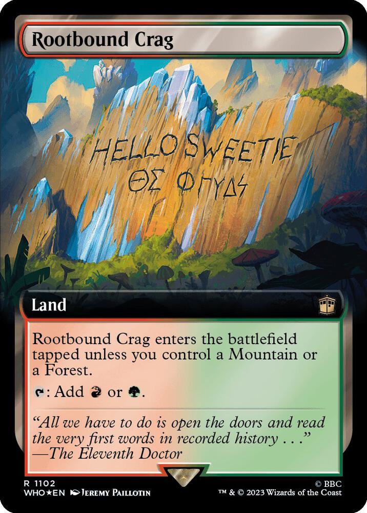 Rootbound Crag (Extended Art) (Surge Foil)
