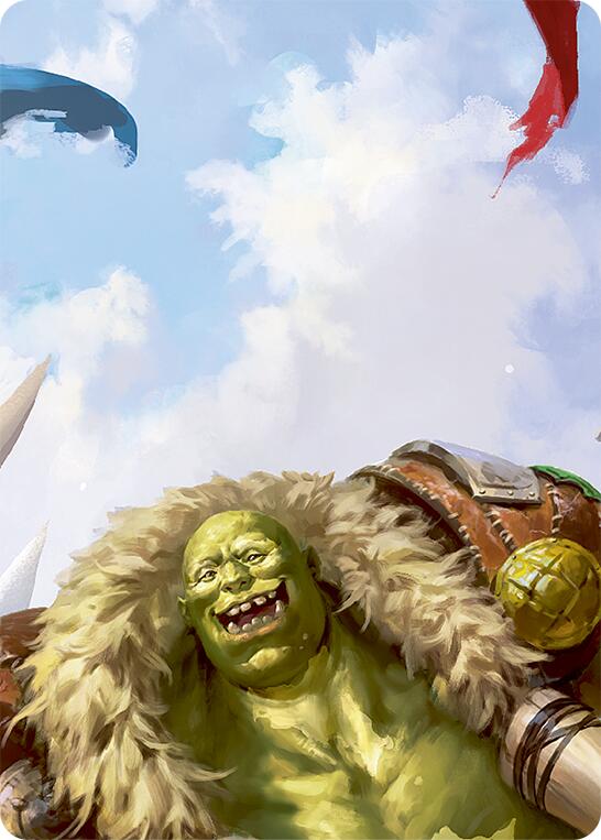 Tuffnut, Bumbling Hulkster // Kayo, Underhanded Cheat Double Sided Art Card (Top Left)