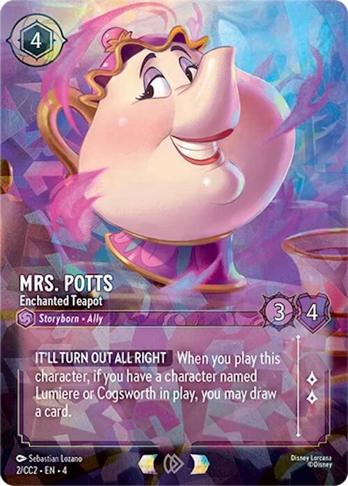 Mrs. Potts - Enchanted Teapot [Disney Lorcana Promo Cards]
