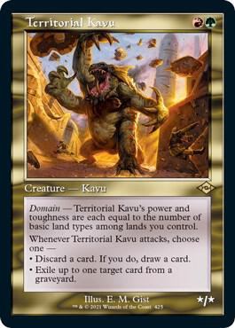 Territorial Kavu (Retro Frame) (Foil Etched)