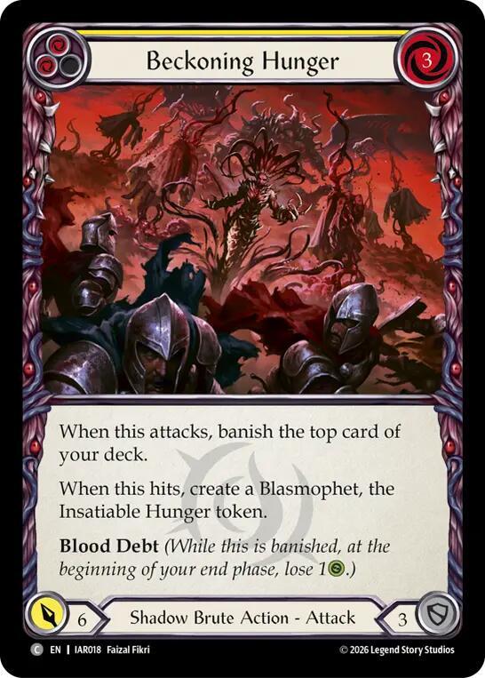 Beckoning Hunger (Yellow) [Usurp the Shadow Throne]