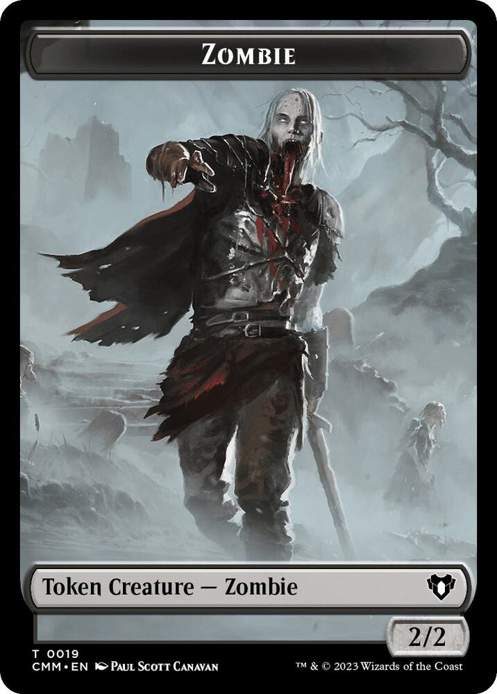Zombie (0019) // Emblem - Ob Nixilis of the Black Oath Double-Sided Token