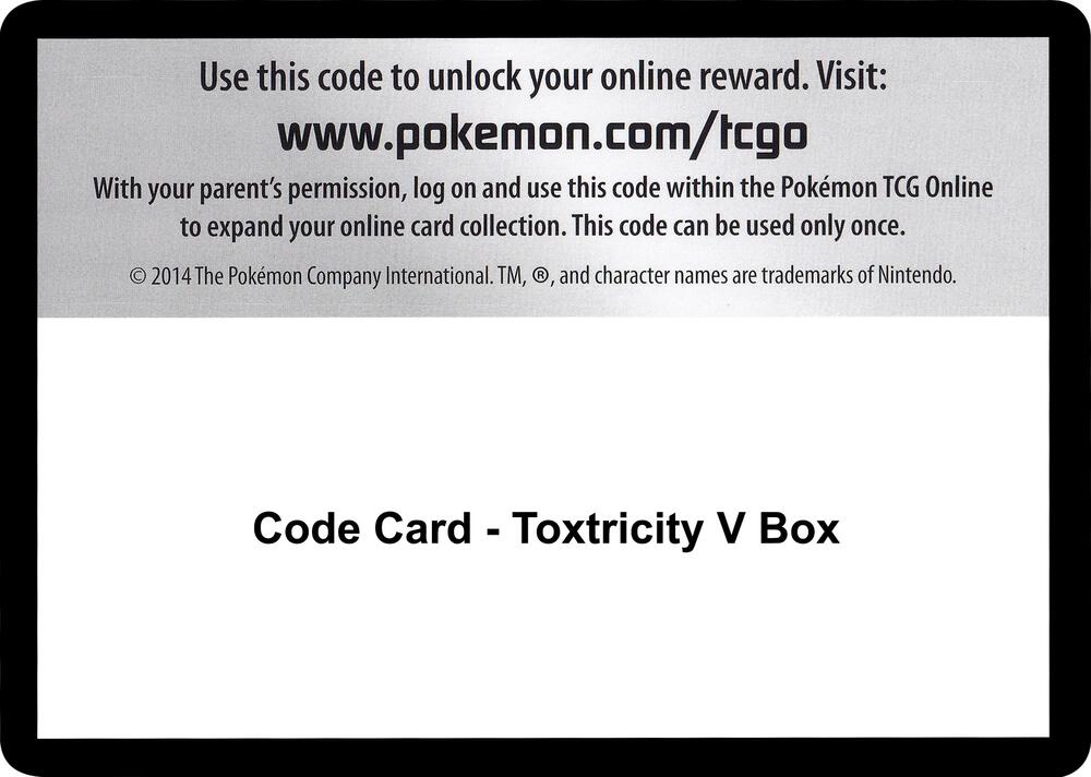 Code Card - Toxtricity V Box