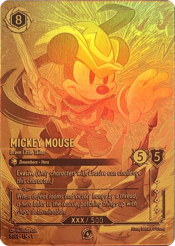 Mickey Mouse - Brave Little Tailor (Serial Numbered) [Disney Lorcana Promo Cards]