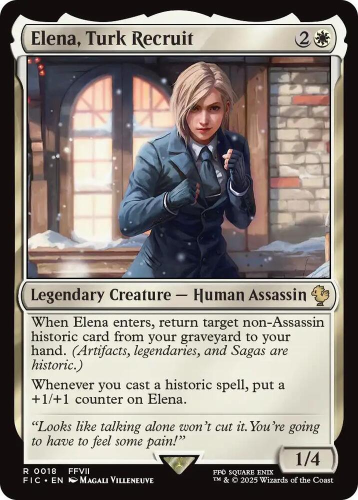 Elena, Turk Recruit