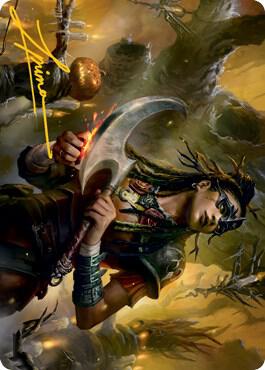 Harvesttide Sentry Art Card (Gold-Stamped Signature)
