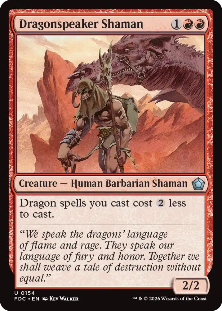 Dragonspeaker Shaman [Commander: Foundations]