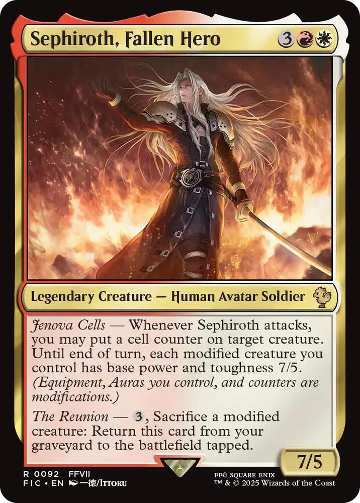Sephiroth, Fallen Hero