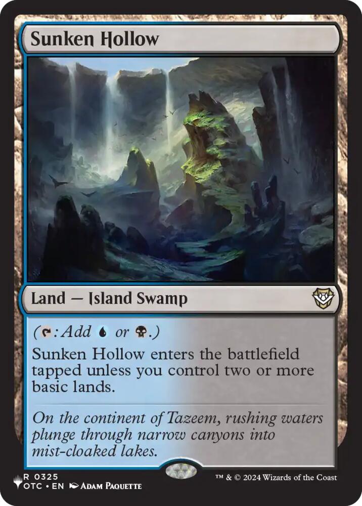 Sunken Hollow [The List Reprints]