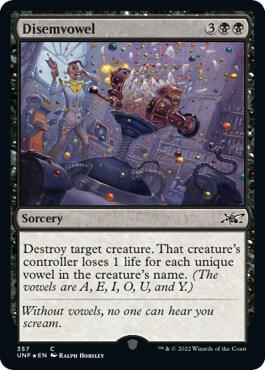 Disemvowel (Galaxy Foil)