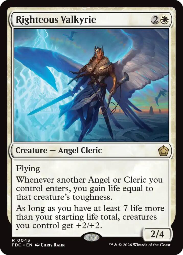 Righteous Valkyrie [Commander: Foundations]