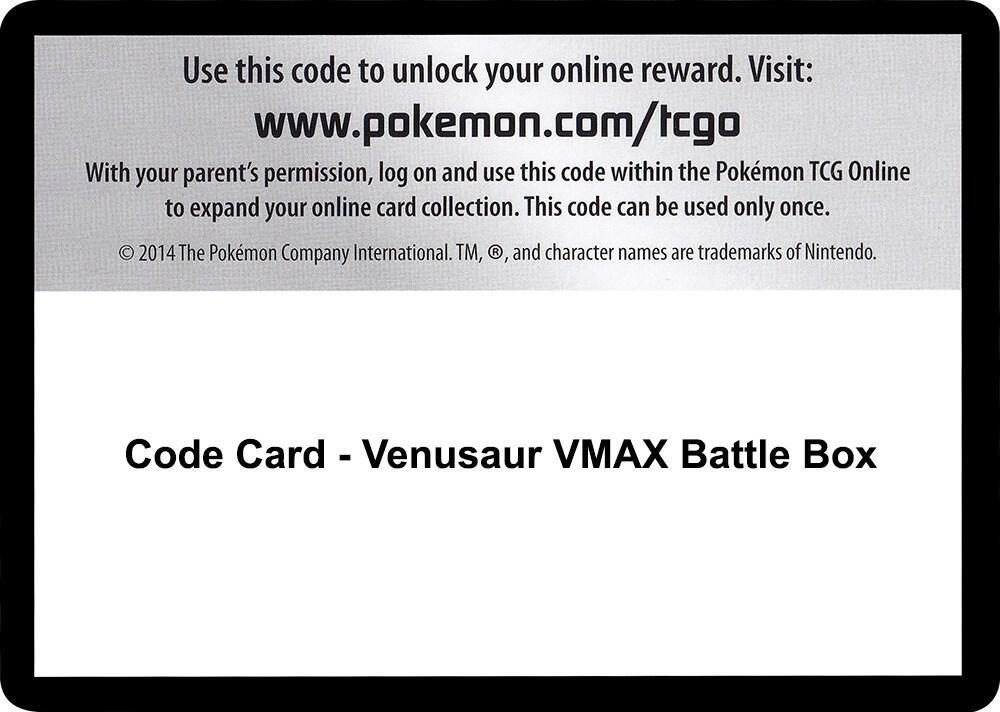 Code Card - Venusaur VMAX Battle Box