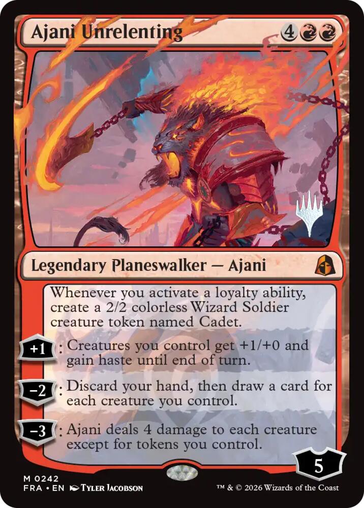 Ajani Unrelenting [Promo Pack: Reality Fracture]