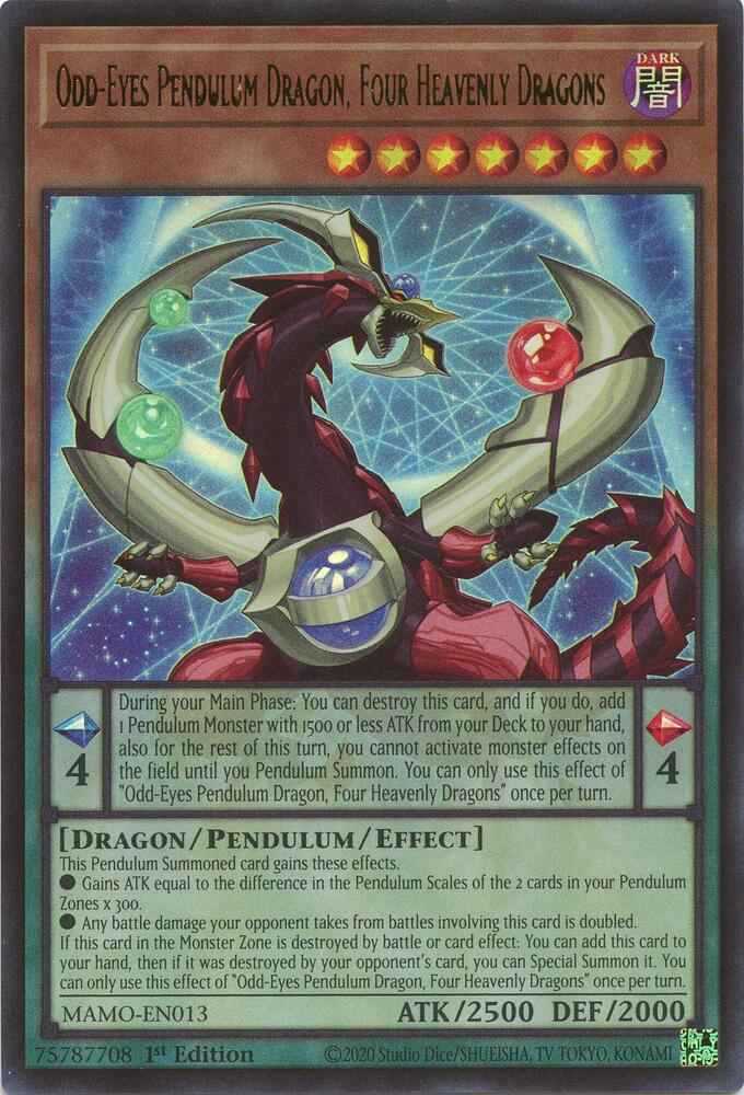 Odd-Eyes Pendulum Dragon, Four Heavenly Dragons [Magnificent Monsters]