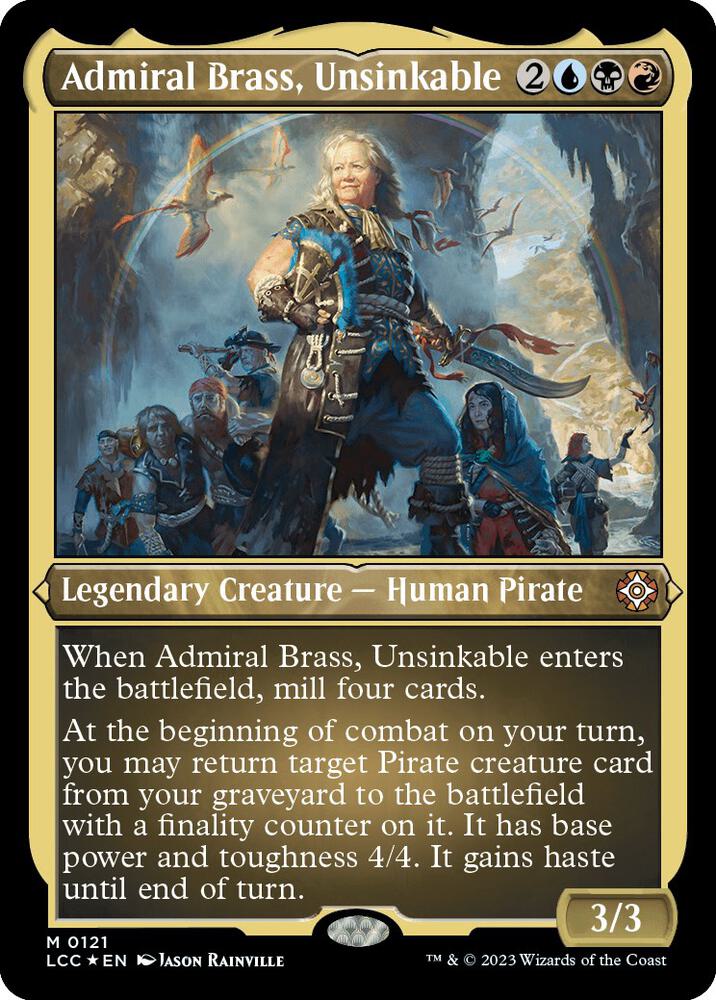 Admiral Brass, Unsinkable (Display Commander) - Thick Stock