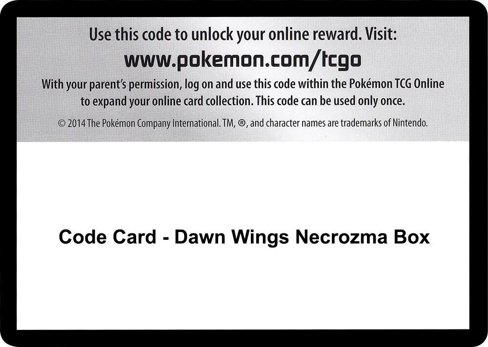 Code Card - Dawn Wings Necrozma Box