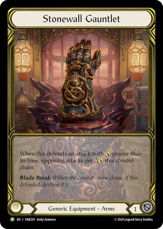 Stonewall Gauntlet (Golden) - FAB229