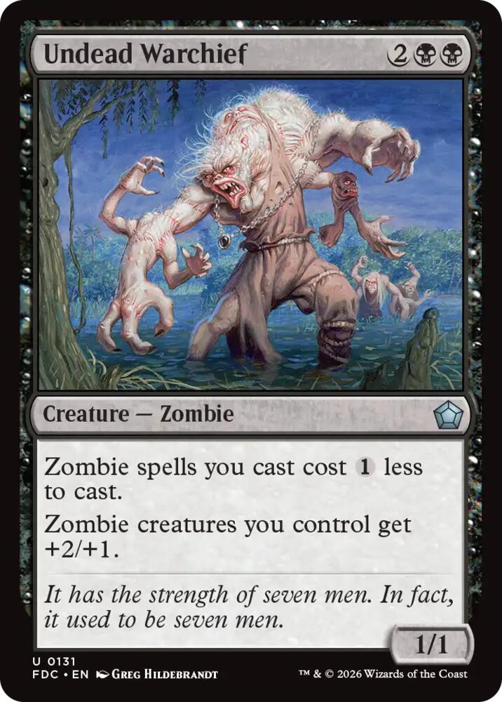 Undead Warchief [Commander: Foundations]