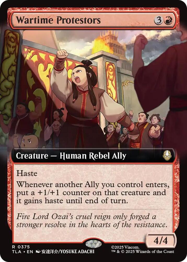 Wartime Protestors (Extended Art)
