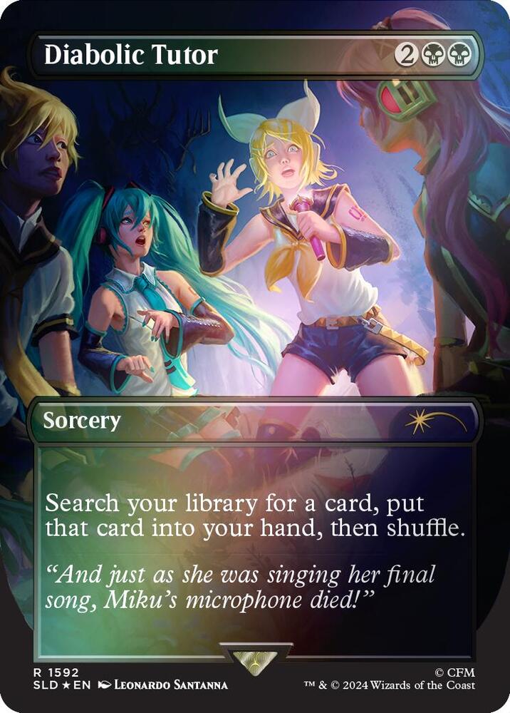 Diabolic Tutor (1592) (Rainbow Foil)