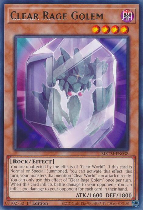 Clear Rage Golem