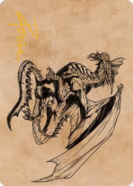 Ancient Silver Dragon Art Card (47/81) (Gold-Stamped Signature)