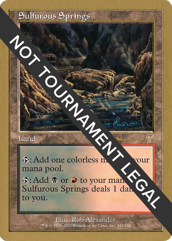 Sulfurous Springs - 2001 Antoine Ruel (7ED)