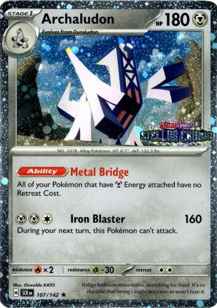 Archaludon - 107/142 (Stellar Crown Stamp)