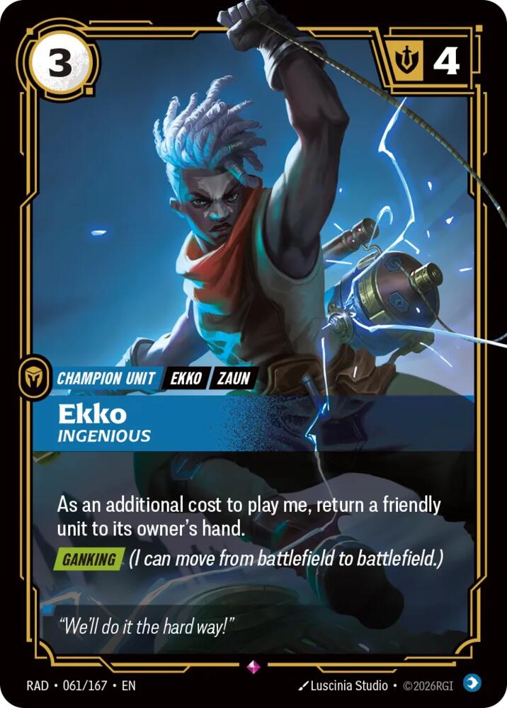 Ekko, Ingenious