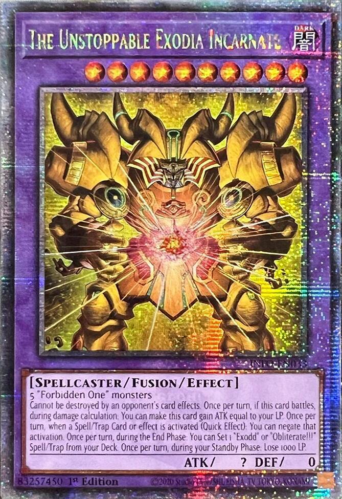 The Unstoppable Exodia Incarnate (Quarter Century Secret Rare)