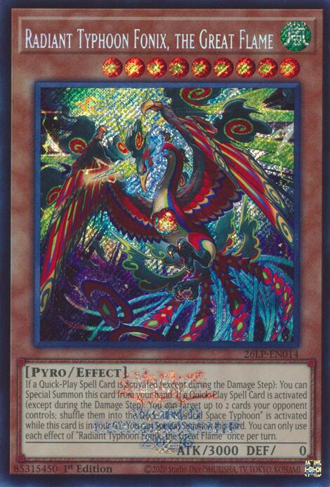 Radiant Typhoon Fonix, the Great Flame (Emblazoned Secret Rare) [Limited Pack World Championship 2026]