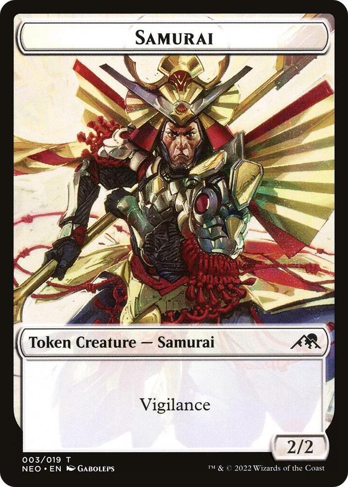 Samurai (003) // Treasure (017) Double-sided Token
