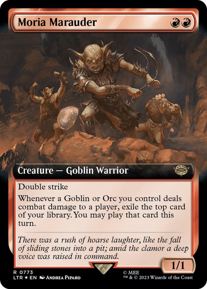Moria Marauder (Extended Art) (Surge Foil)