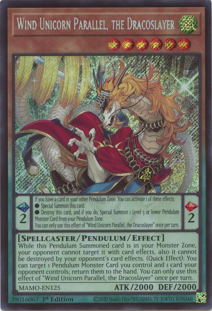 Wind Unicorn Parallel, the Dracoslayer [Magnificent Monsters]