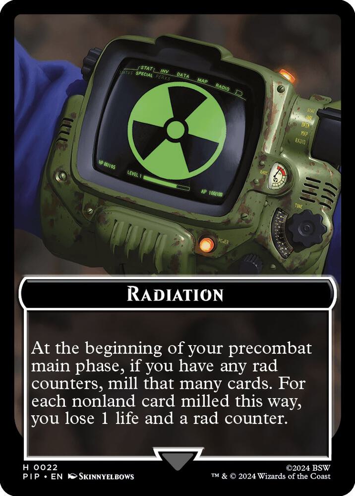 Radiation // Zombie Mutant Double-Sided Token