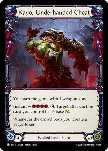 Kayo, Underhanded Cheat // Kayo, Strong-arm