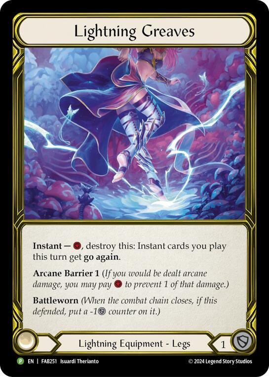 Lightning Greaves (Golden) - FAB251