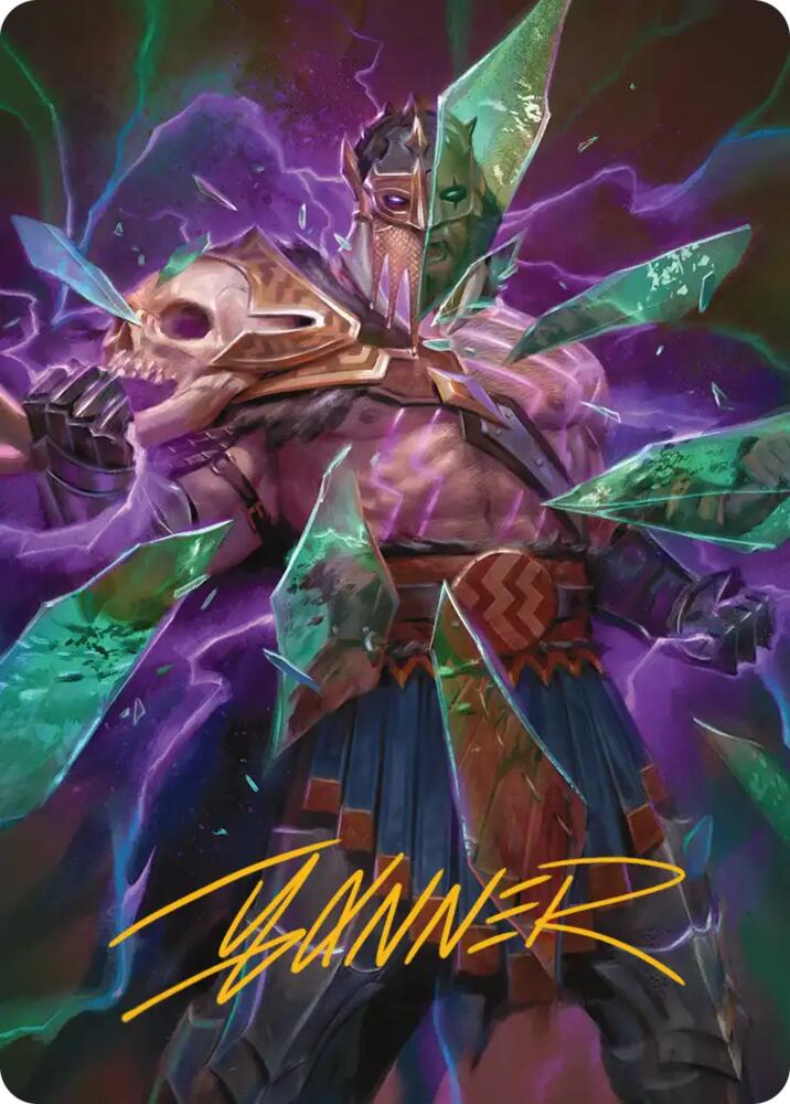 Rise of the Deathbringer Art Card (Gold-Stamped Signature) [Art Series: Reality Fracture]