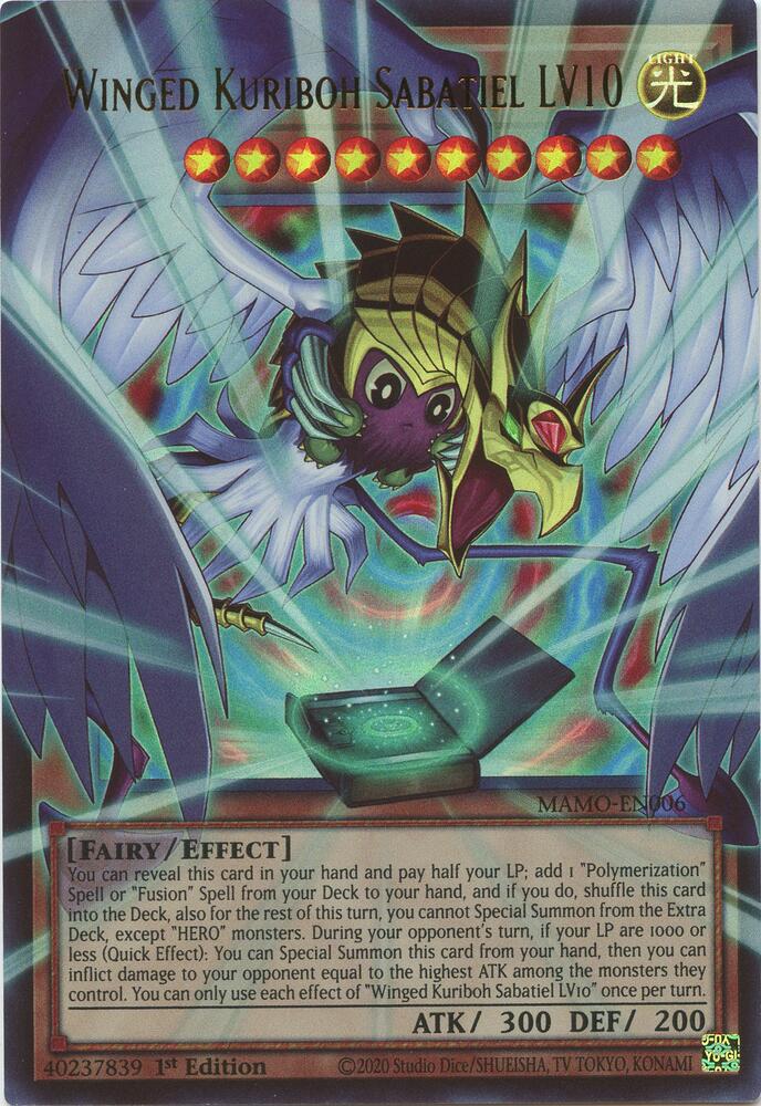 Winged Kuriboh Sabatiel LV10 (Extended Art) [Magnificent Monsters]